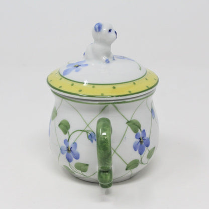 Candle Holder, Sadek, Tealight Mini Teapot, Trellis & Dog, Porcelain 2004