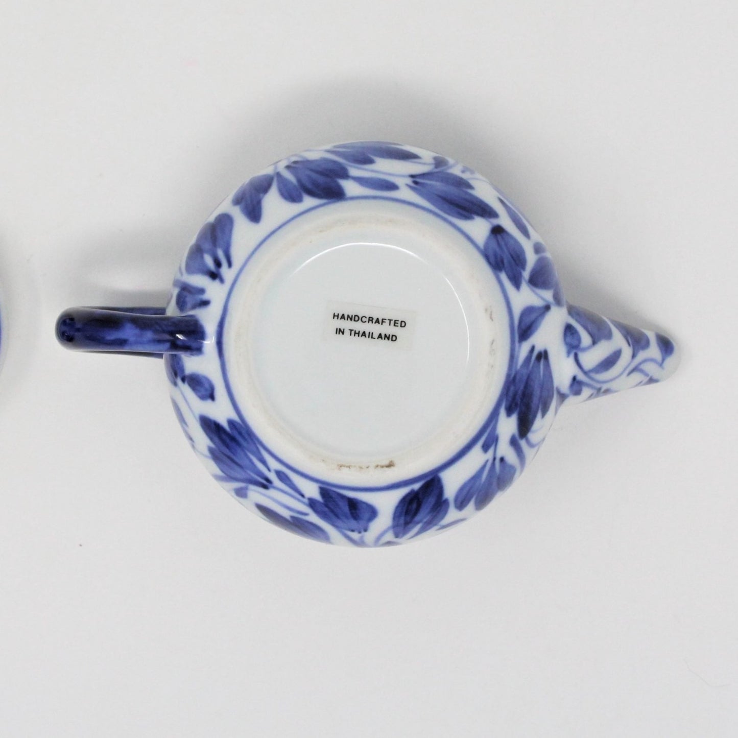 Mini Teapot, Andrea by Sadek Blue and White Leaves, Collectibles, Vintage