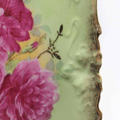 Tray, Bavaria, Hand Painted Roses, 14", Antique, SOLD