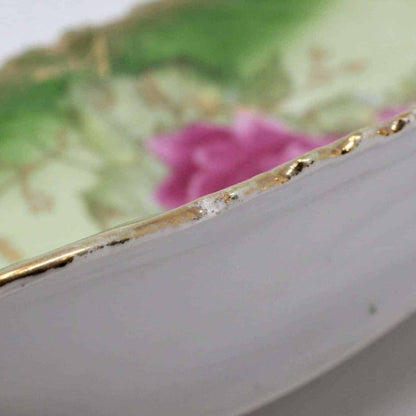Tray, Bavaria, Hand Painted Roses, 14", Antique, SOLD
