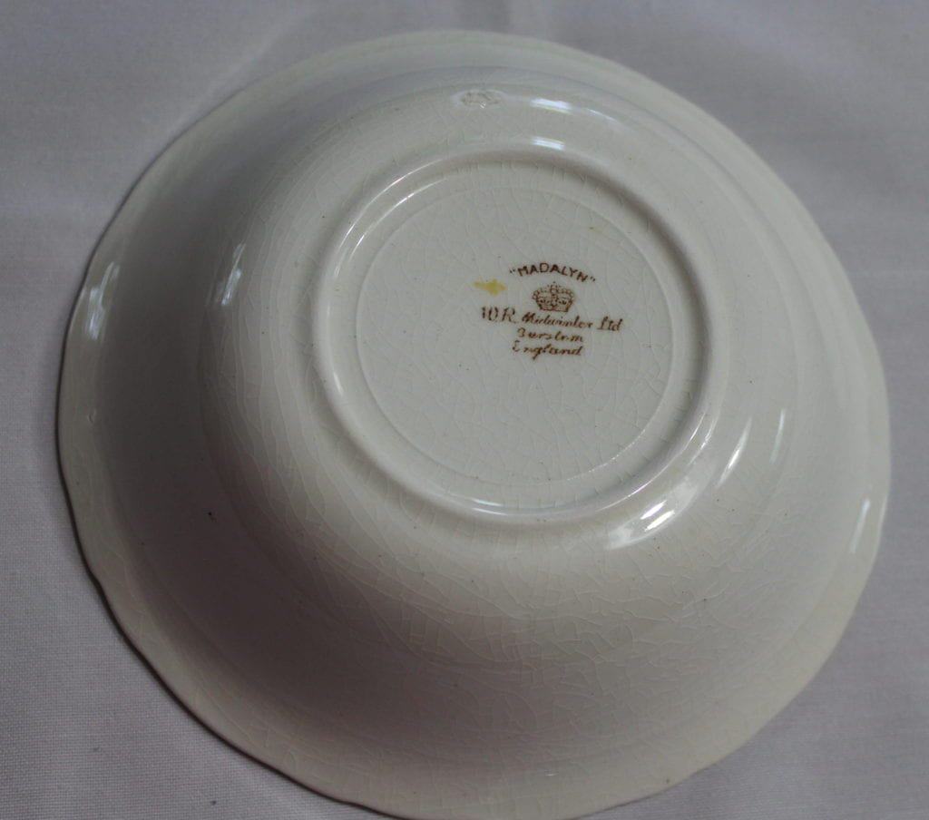 Fruit / Dessert Bowls, W.R. Midwinter, Madalyn, Earthenware, Set of 7, Vintage