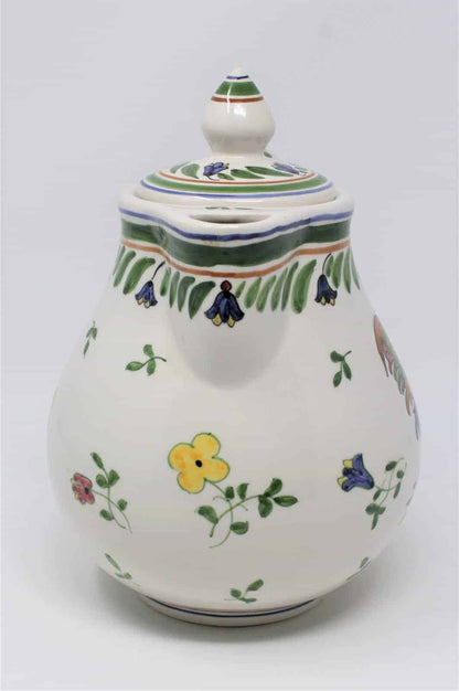 Coffee Pot, Arte Ceramica Arcer, Rooster Hand Painted, Portugal, Vintage