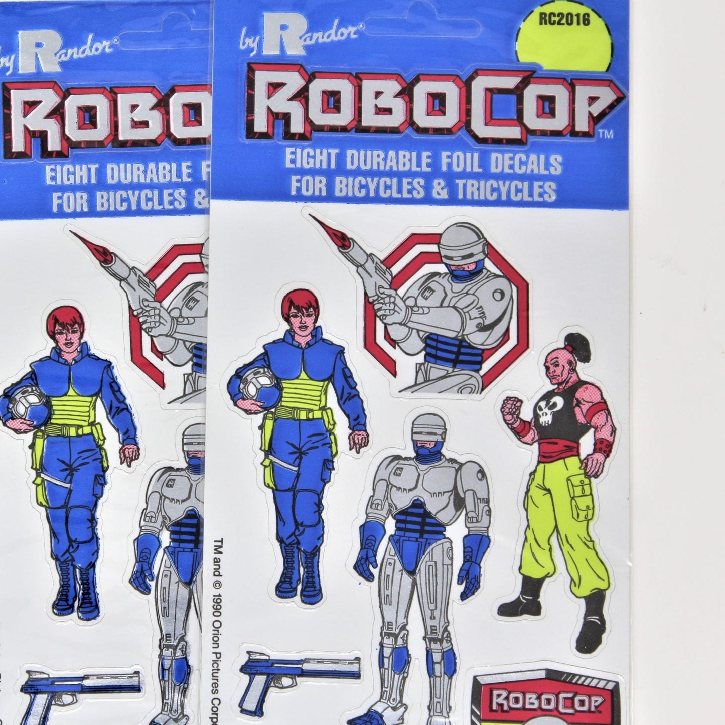 Stickers / Decals, RoboCop Unopened, Foil, Rand Int'l, 1990 NOS