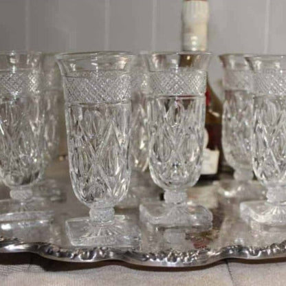 Glasses, Cocktail / Parfait, Imperial Glass, Cape Cod, Set of 8, Vintage