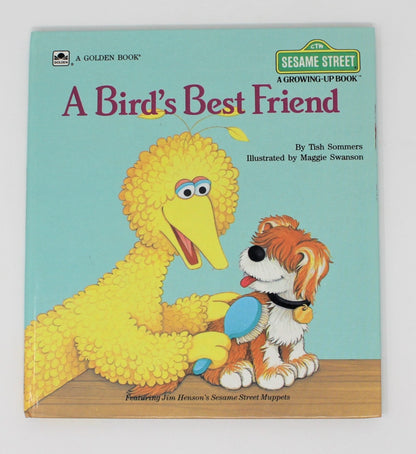 Children's Book, Sesame Street, A Bird's Best Friend, Hardcover, Vintage 1986