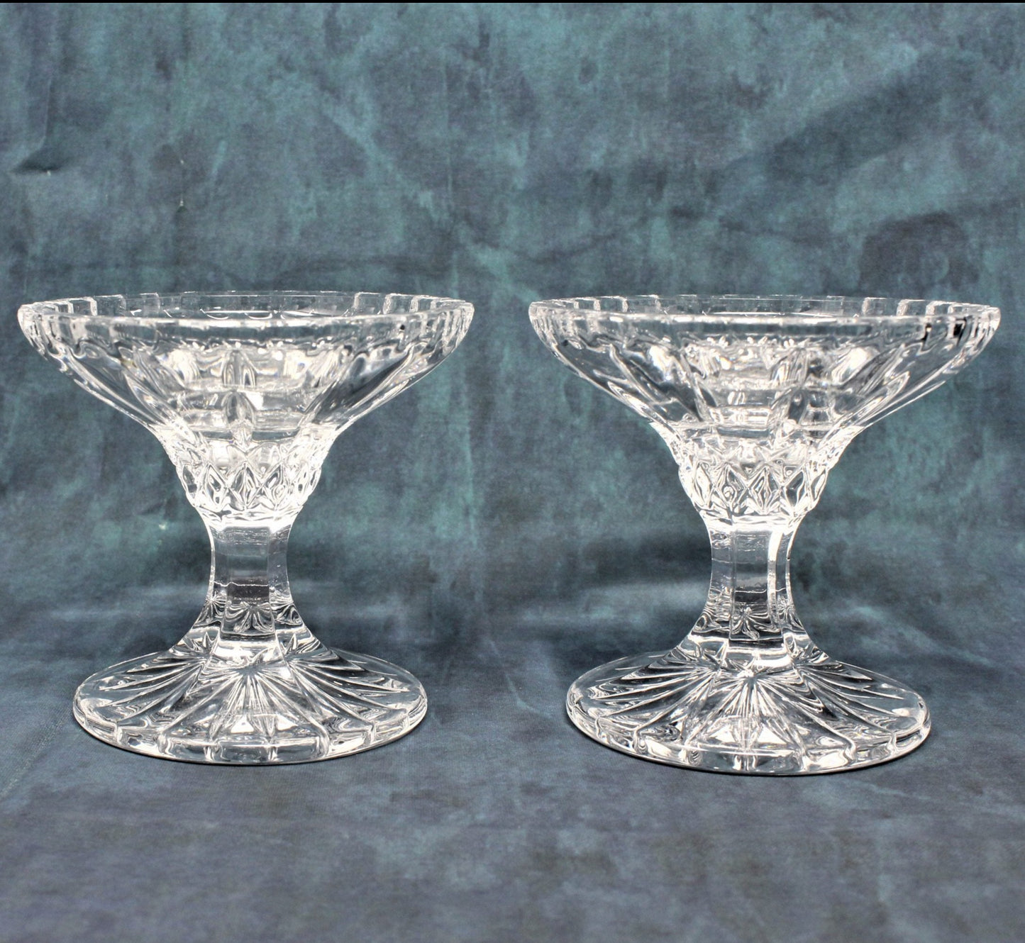 Candle Holders, Nachtmann Bleikristal, Crystal, Set of 2, Vintage