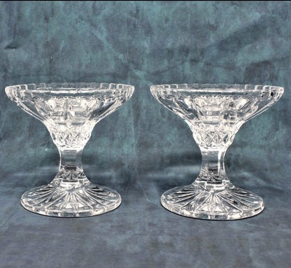 Candle Holders, Nachtmann Bleikristal, Crystal, Set of 2, Vintage