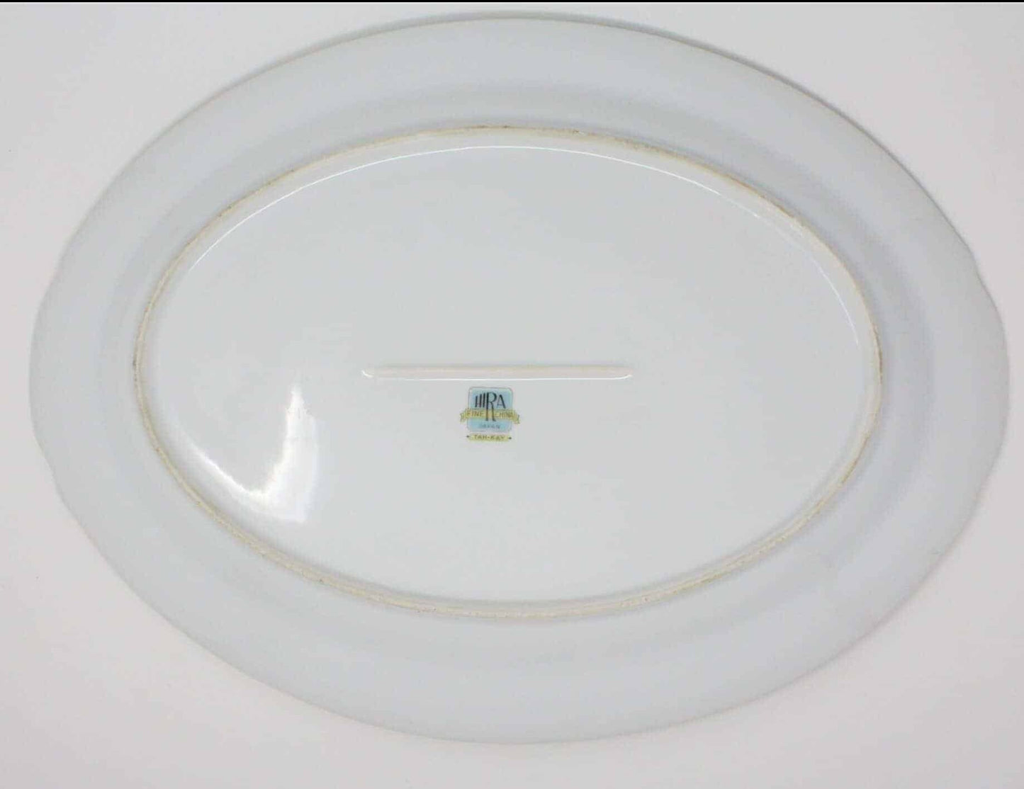 Serving Platter, Hira Fine China, Bamboo Tah-Kay, Vintage Japan 16"