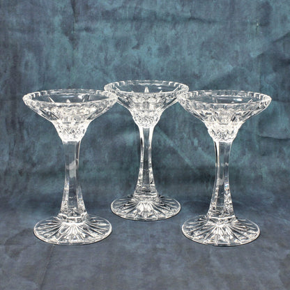 Candle Holders, Nachtmann Bleikristal, Crystal, Set of 3, Vintage, SOLD