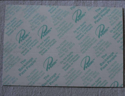 Backstage Pass, Britney Spears, Oops, I Did It Again Concert, 2000, Media Pass
