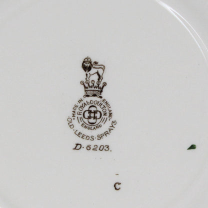Cake Plate, Royal Doulton Old Leeds Spray, Vintage 1948
