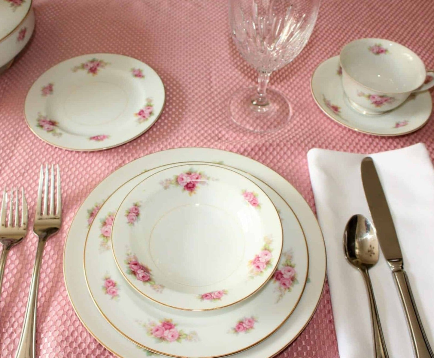 Dessert / Salad Plates, RC Royal Crockery, Noritake, Bone China, Vintage