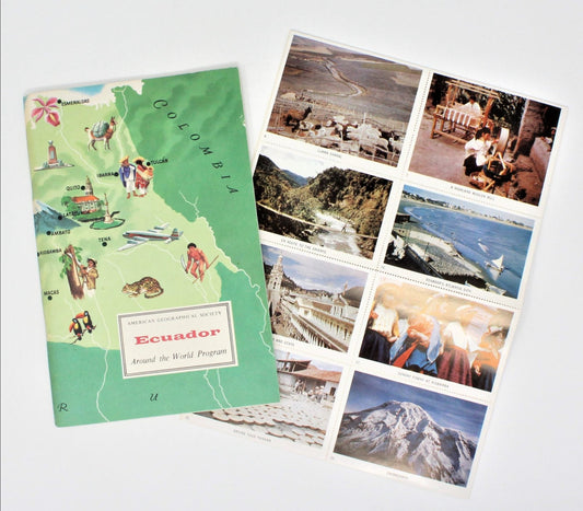 Travel Book, Geographical Society Around the World, Ecuador, 1956