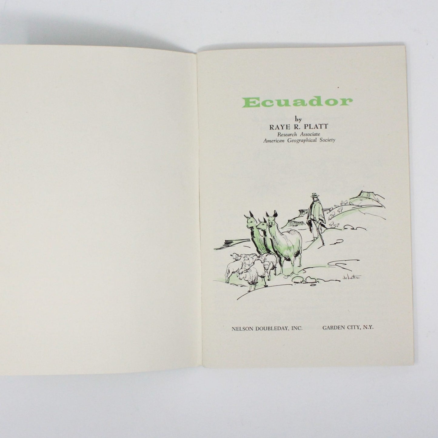 Travel Book, Geographical Society Around the World, Ecuador, 1956