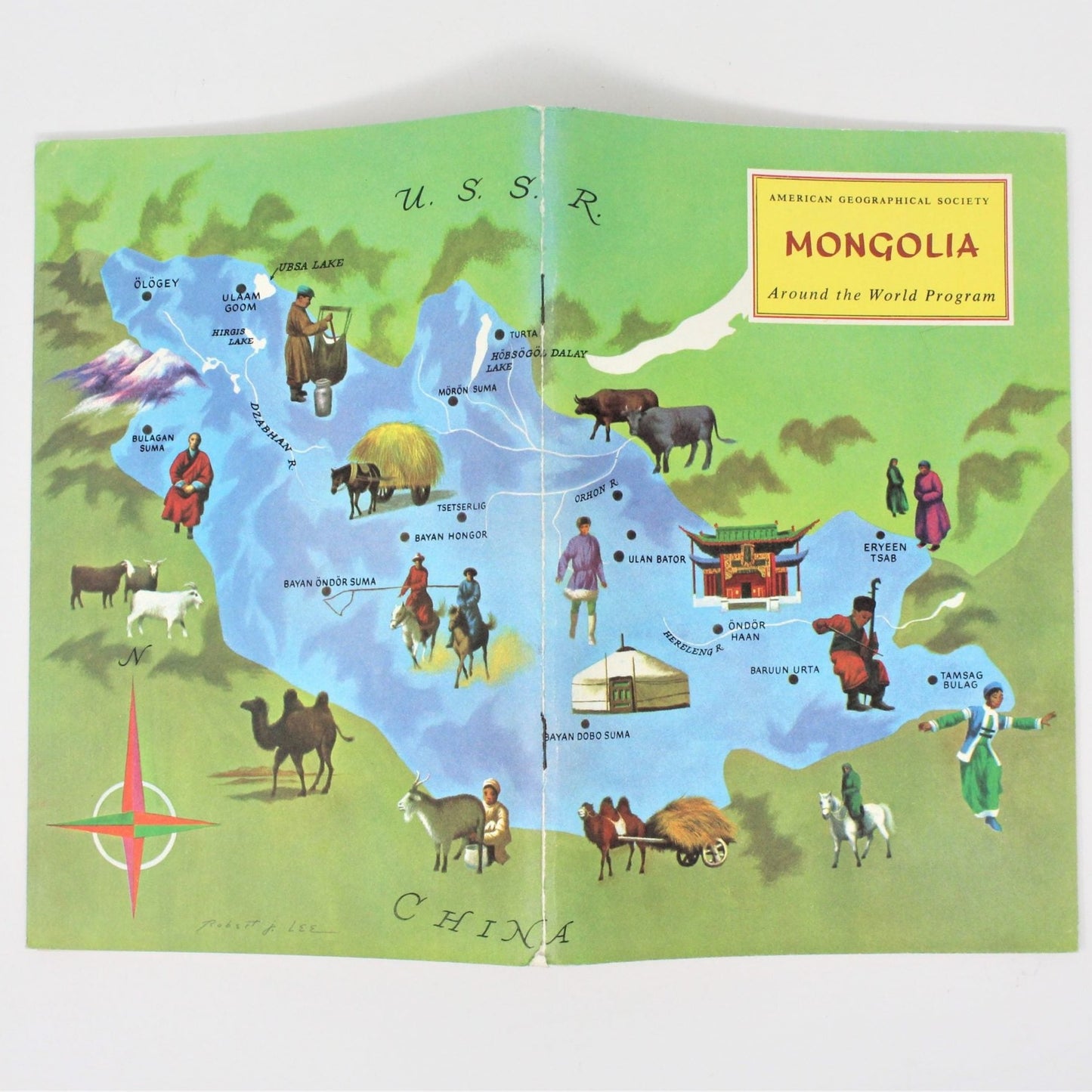 Travel Book, Geographical Society Around the World, Mongolia, 1967