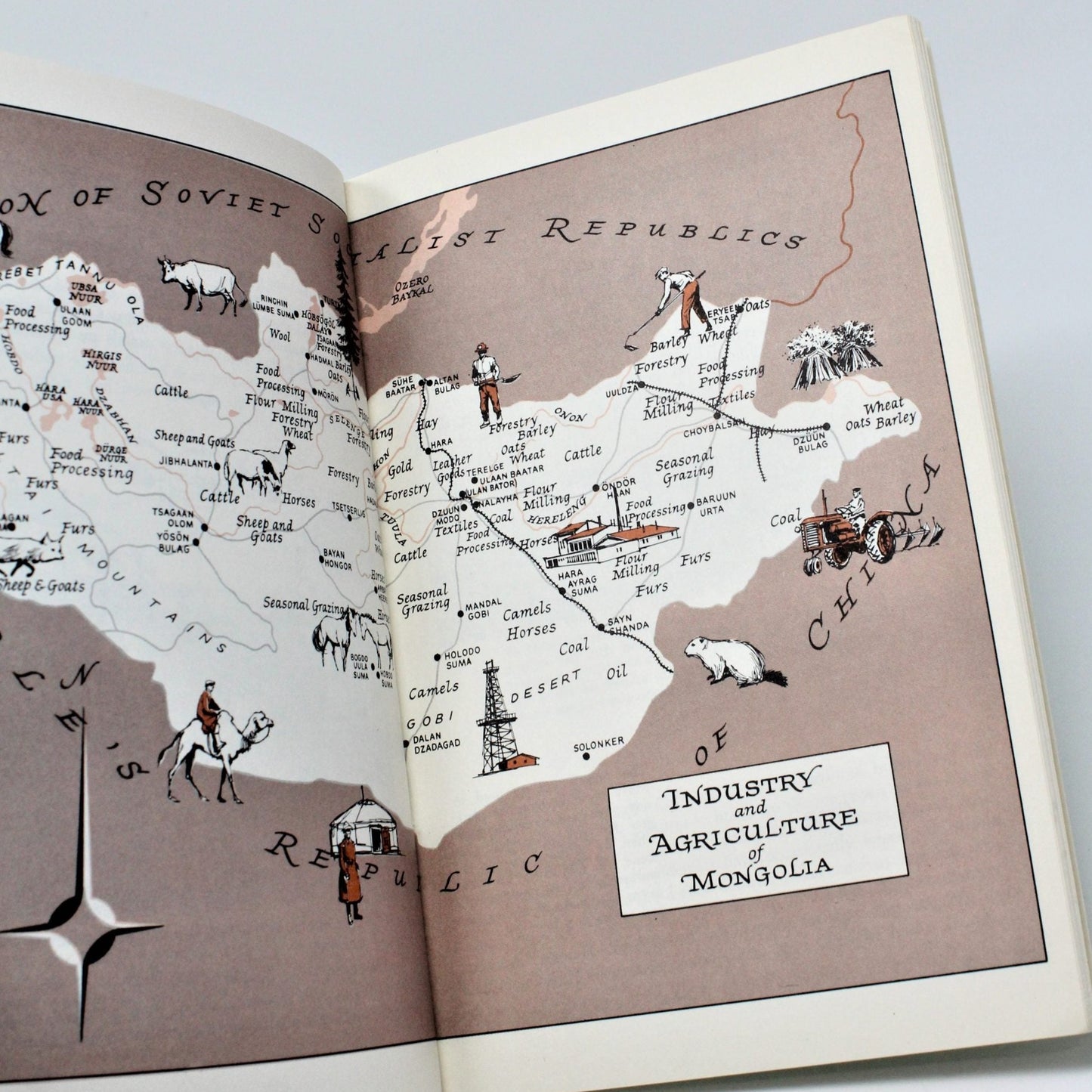 Travel Book, Geographical Society Around the World, Mongolia, 1967