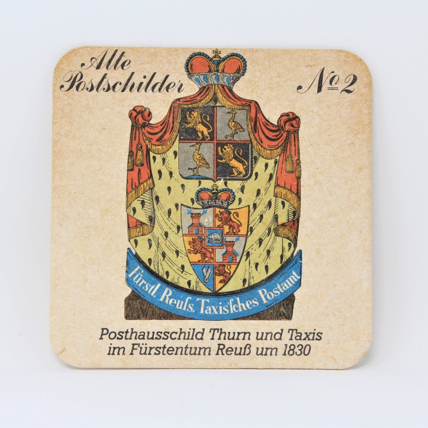 Coasters, German Beer Coasters Assortment, Set of 7, Vintage