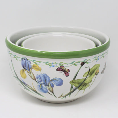 Mixing Bowl Set, Studio Nova, Garden Bloom, Set of 3, 1999, SOLD