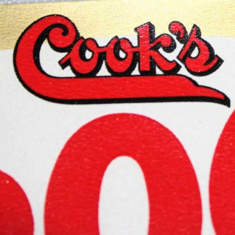 Beer Label, Cook's 500 Ale, Original Circa 1950's NOS