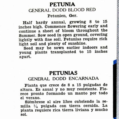 Seed Packets, Lone Star Seed Co, Petunia, NOS, Vintage