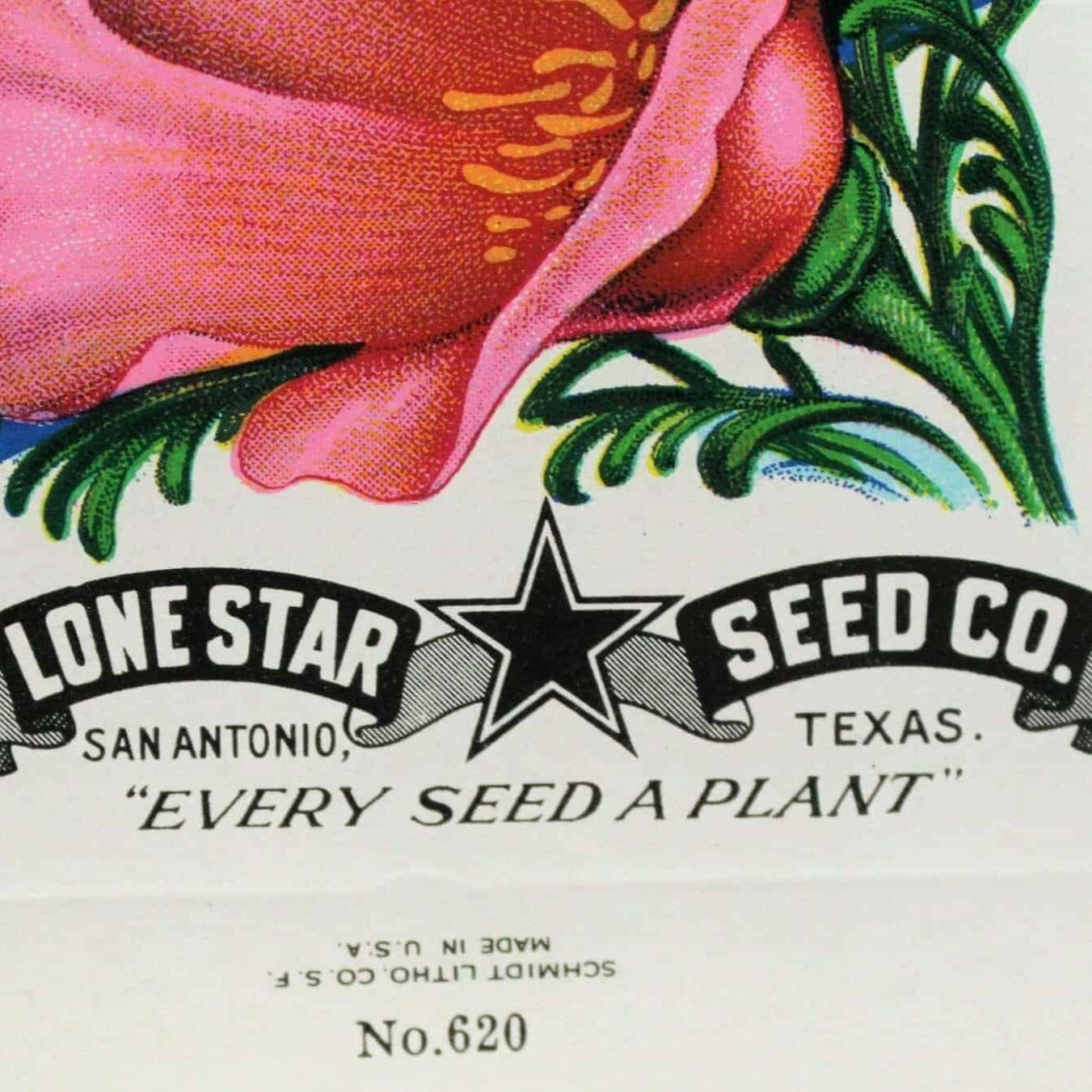 Seed Packets, Lone Star Seed Co, California Poppy #620, NOS, Vintage