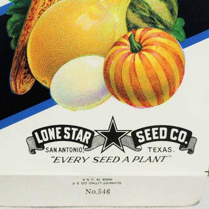 Seed Packets, Lone Star Seed Co, Gourds #546, NOS, Vintage