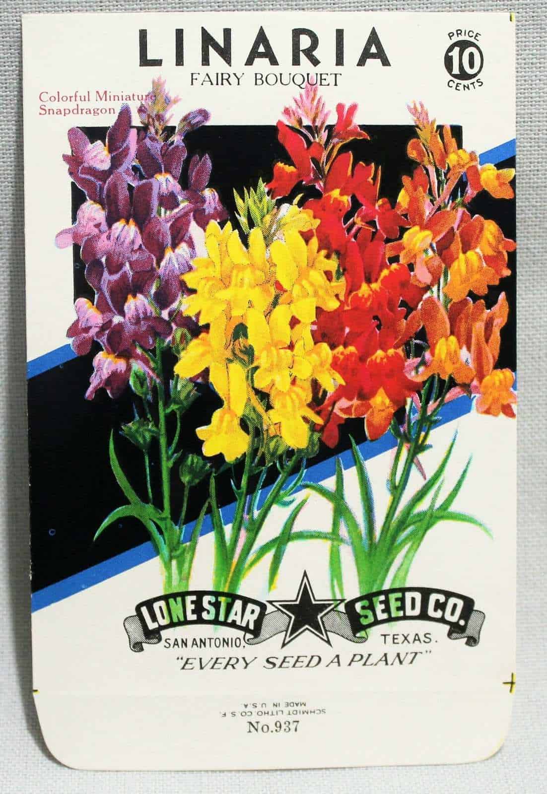 Seed Packets, Rustic Display Wood Frame, 4 Packets incl., Vintage
