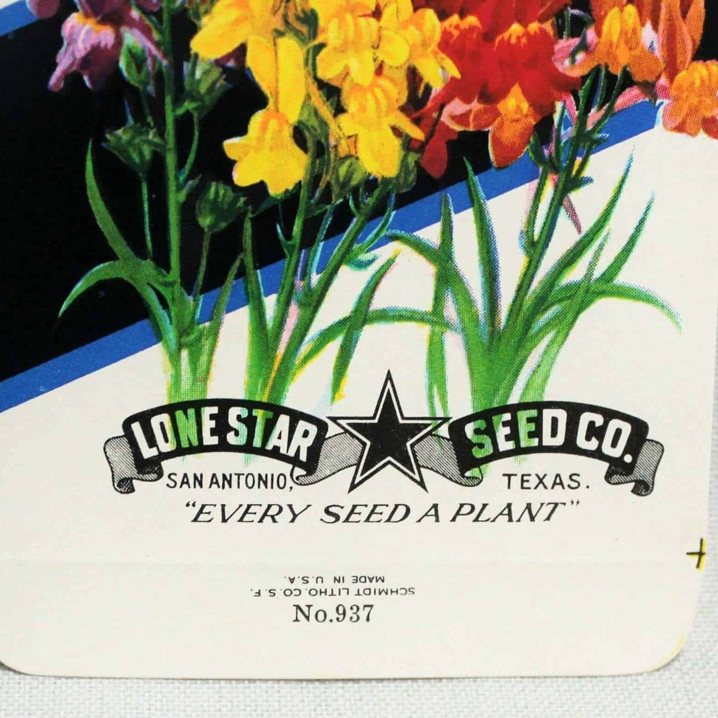 Seed Packets, Lone Star Seed Co, Linaria, NOS, Vintage