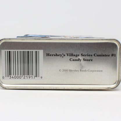 Gift Tin / Cookie Tin, Hershey's Village Tin, Candy Store, 2000