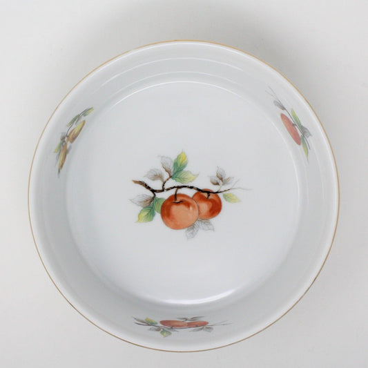 Soufflé Dish, Sadek, Fruit Pattern, Vintage