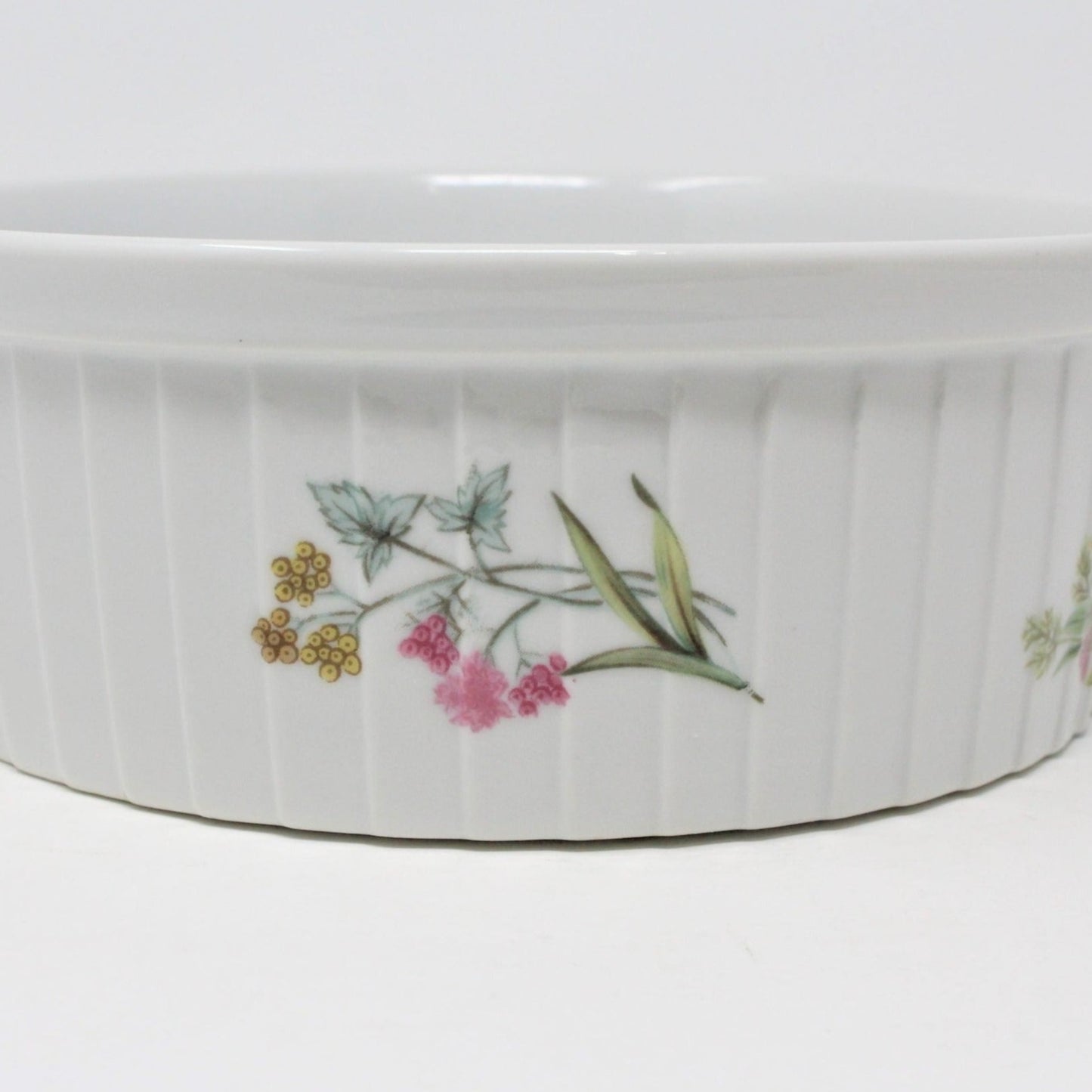 Casserole, Souffle Dish, Heritage Floral Ovenware, Japan, Vintage