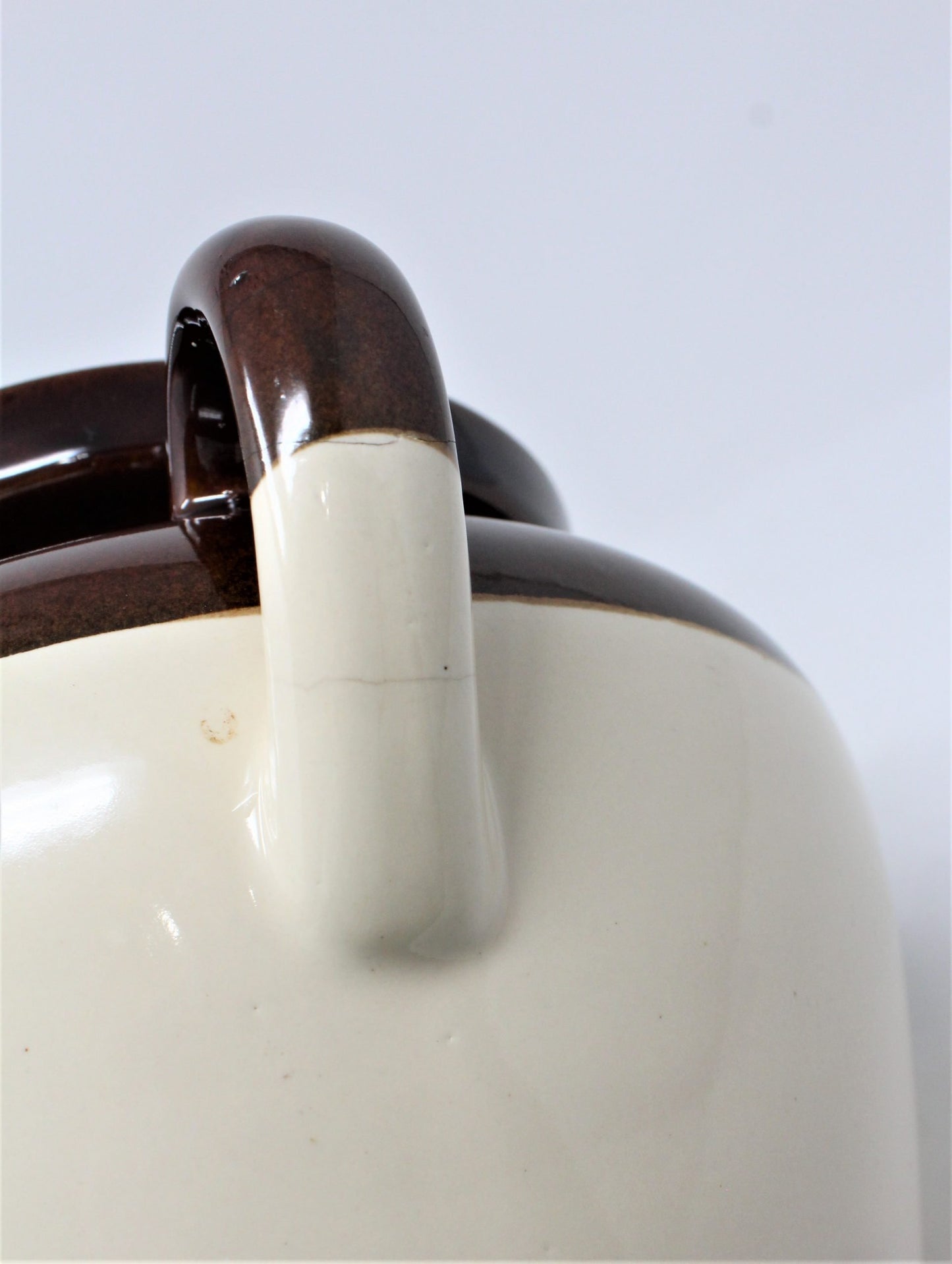 Crock / Bean Pot, McCoy Pottery Brown Tan #342 No Lid, 3 Qt, Vintage