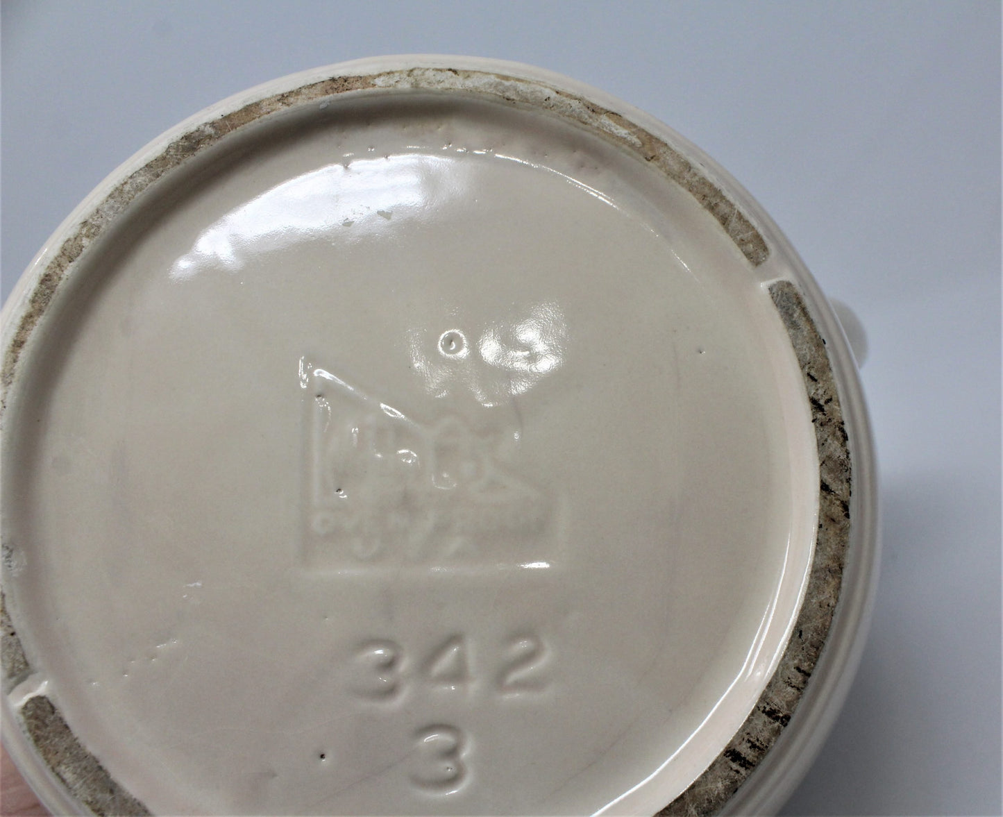 Crock / Bean Pot, McCoy Pottery Brown Tan #342 No Lid, 3 Qt, Vintage, SOLD