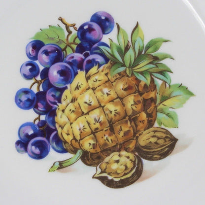 Dessert / Salad Plates, Kahla, Fruit, Germany / GDR, Set of 5, Vintage