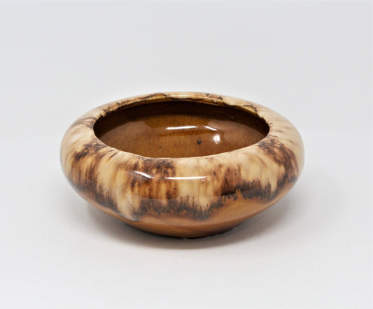 Planter / Vase: McCoy Pottery, Onyx Brown Drip Glaze, #01, USA, Vintage 1940s - SOLD