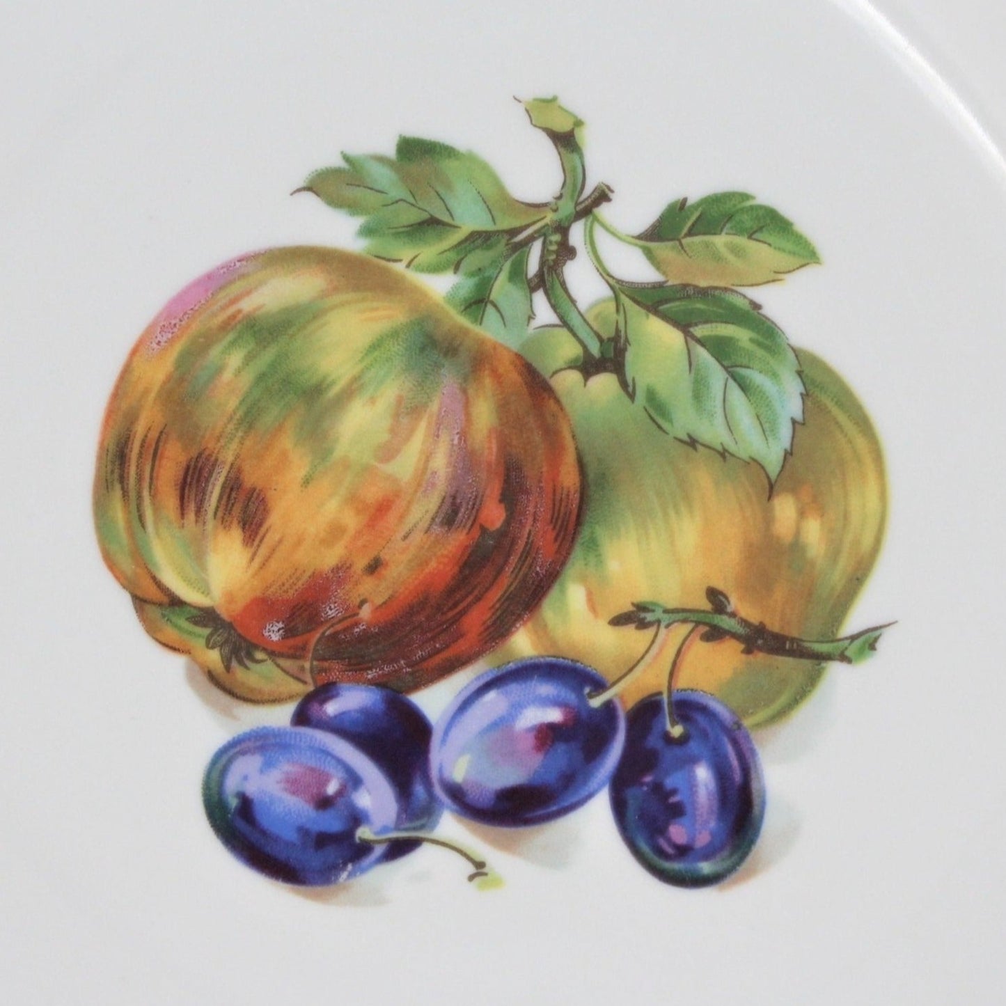 Dessert / Salad Plates, Kahla, Fruit, Germany / GDR, Set of 5, Vintage