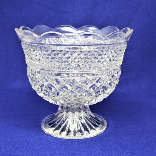 Pedestal Bowl, Anchor Hocking, Wexford, Vintage, 7"