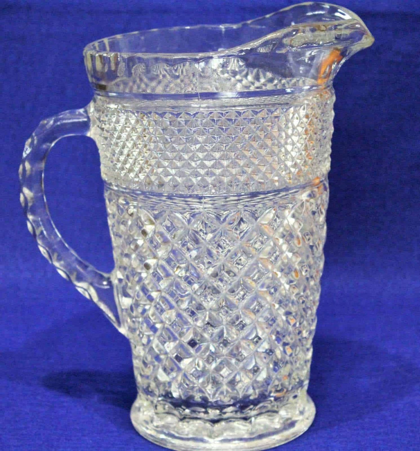 Pitcher, Anchor Hocking, Wexford, Glass, 64 oz, Vintage