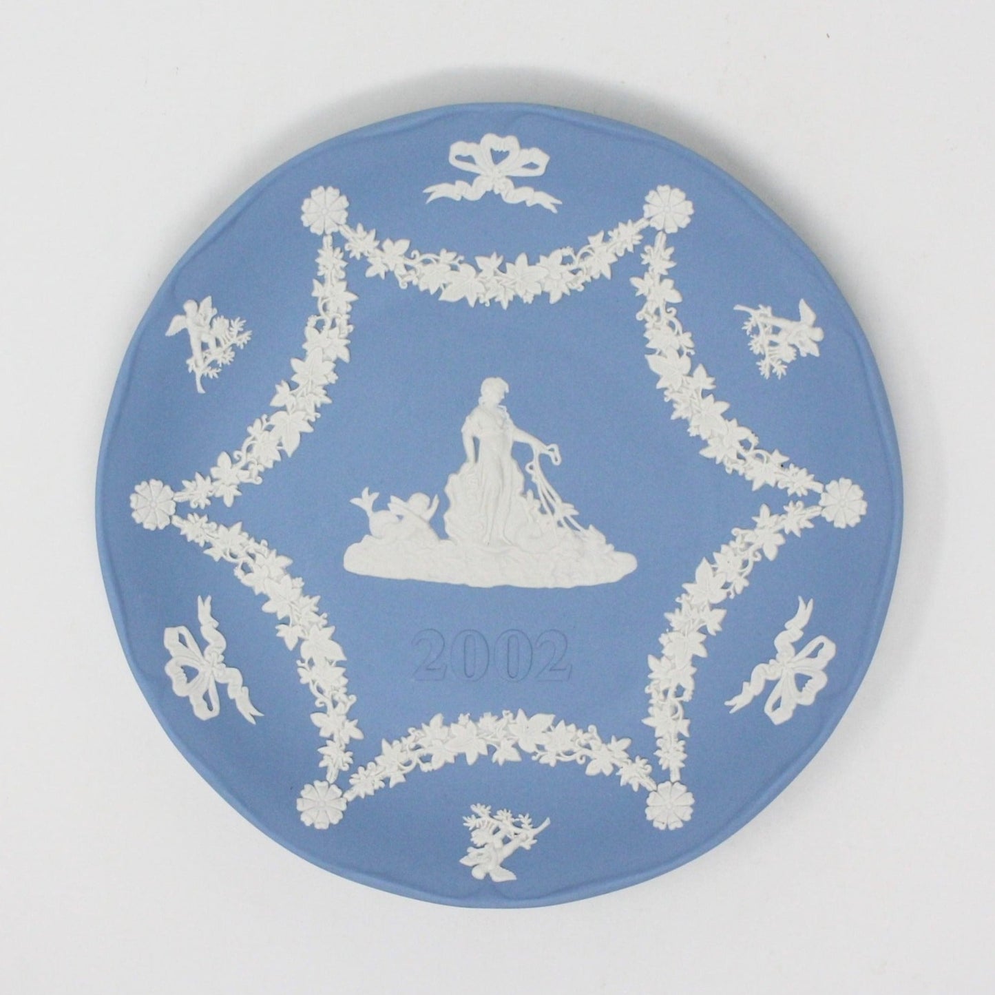 Decorative Plate, Blue Jasperware, Wedgwood, Amphitrite, 2002