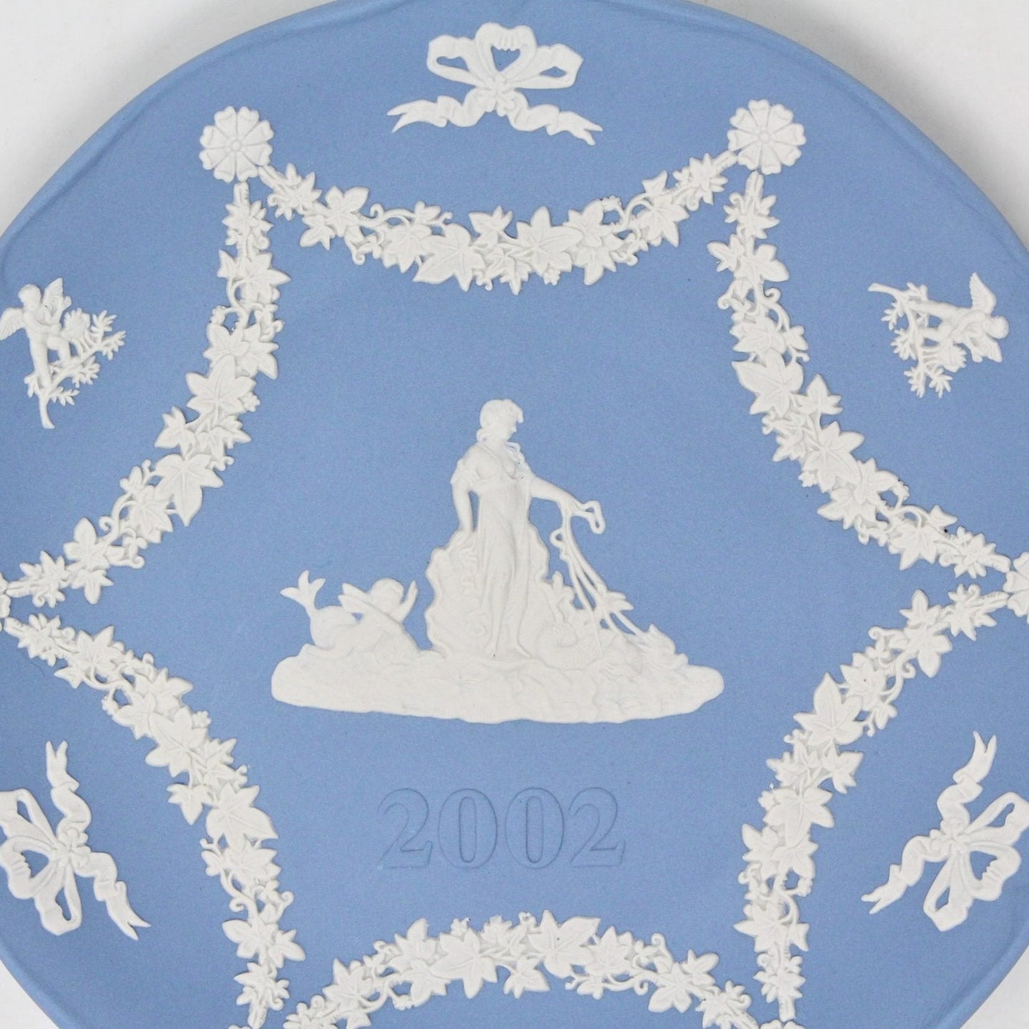 Decorative Plate, Blue Jasperware, Wedgwood, Amphitrite, 2002