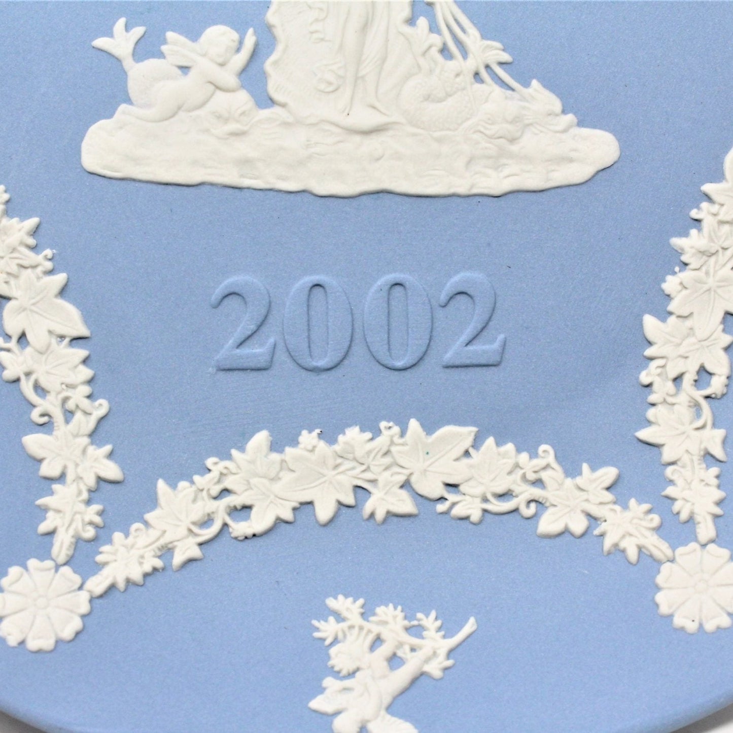 Decorative Plate, Blue Jasperware, Wedgwood, Amphitrite, 2002