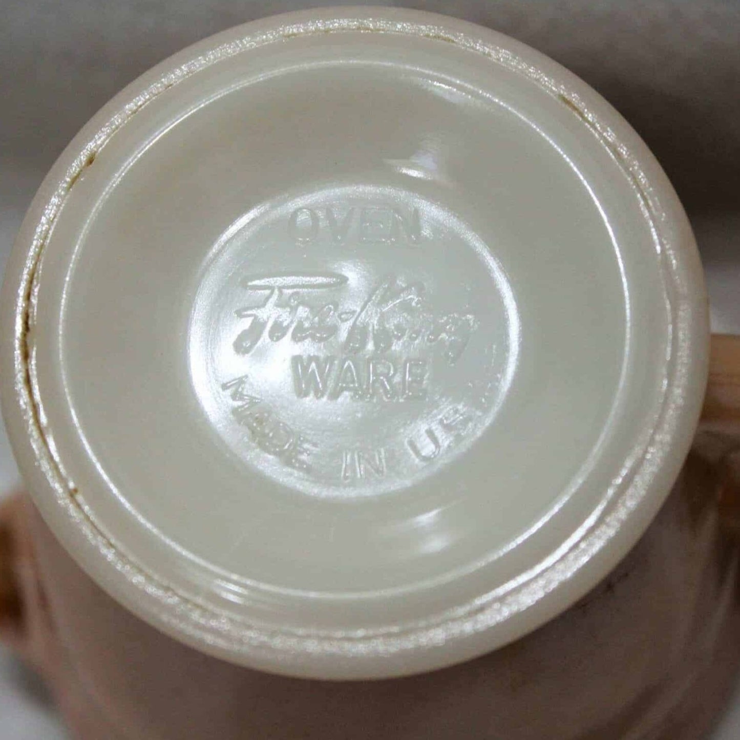 Creamer & Open Sugar, Anchor Hocking Fire King, Laurel Peach Lusterware Jadeite, Vintage