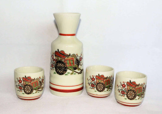 Sake Set Decanter/ Tokkuri, Asahi Sato/Gordon, Rickshaw, Vintage