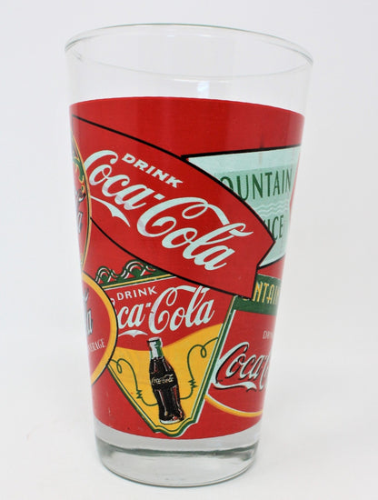 Coca Cola Collectible Glass, Drink Coca Cola Advertisement, Vintage, SOLD