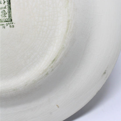 Dinner Plate, Royal China, Colonial Homestead, Gray, Vintage