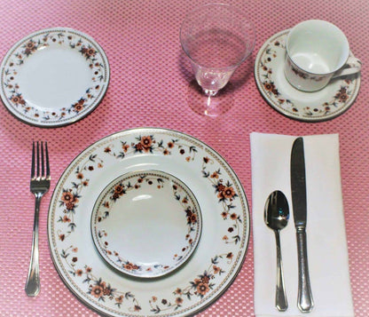 Dinnerware, Sheffield, Anniversary, Service for 4, (20 pcs), Japan, Vintage