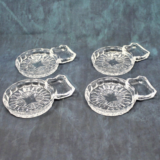 Coasters with Spoon Rest, Godinger Shannon Crystal, Freedom, Set of 4