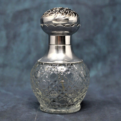 Perfume Bottle, Avon, Hana Gasa Spray Glass & Metal Top, Vintage