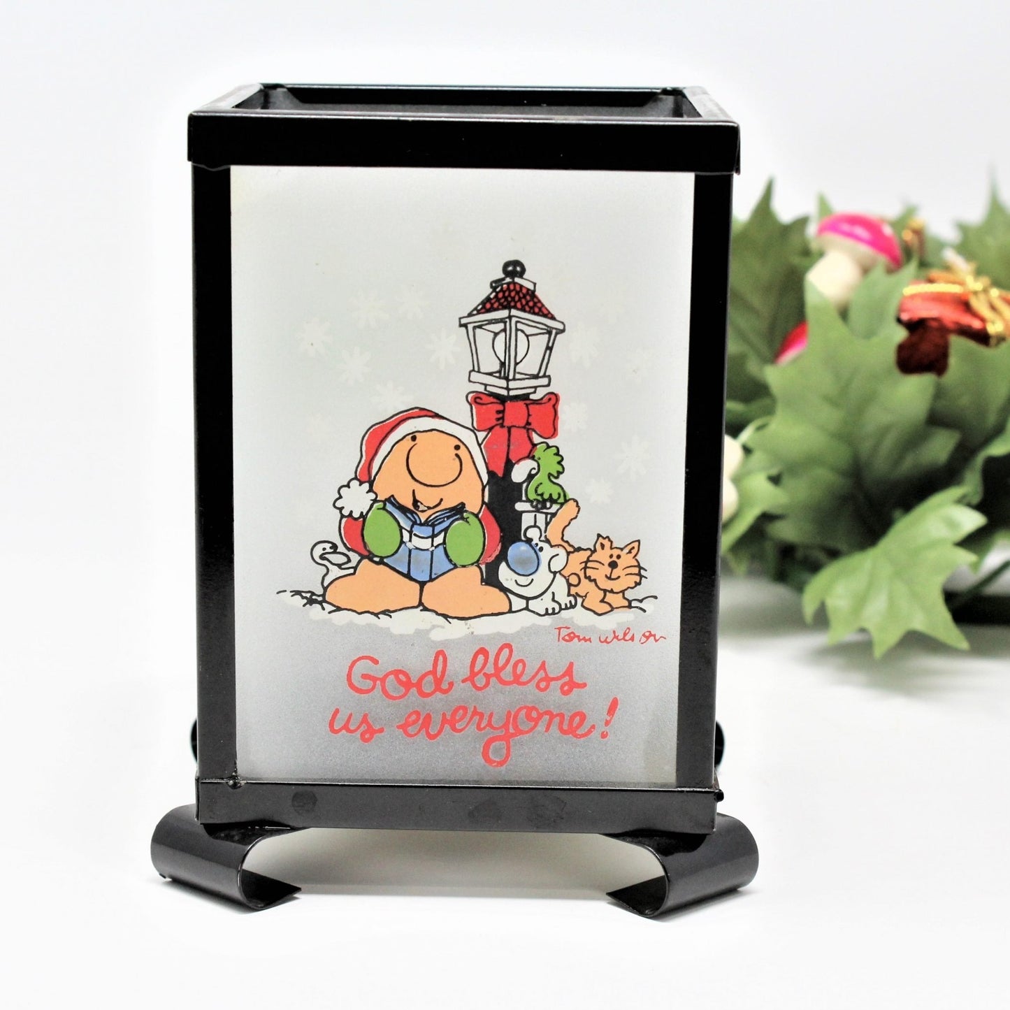 Candle Holder, American Greetings, Ziggy Christmas, Vintage