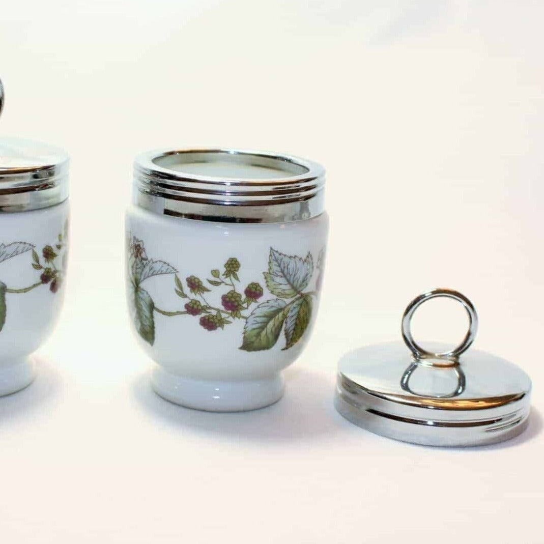 Egg Coddlers / Egg Cups, Royal Worcester, Lavinia, Set of 2, Vintage